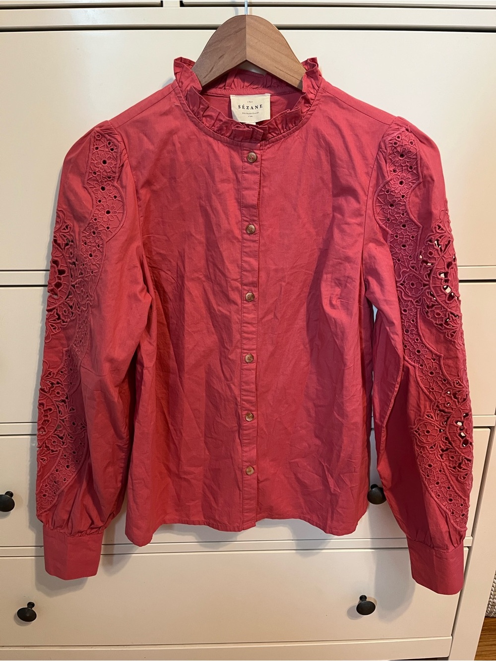Sézane “Chemise Zoelie” in Bois de Rose